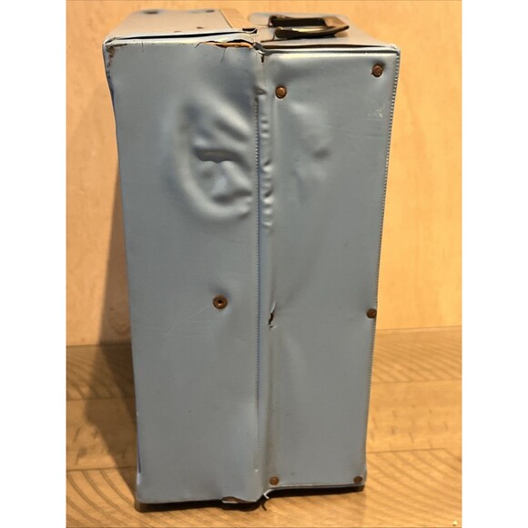 Vintage 1964 Mattel Inc Barbie & Friends Doll Large Trunk Blue Case SPP - Picture 5 of 11